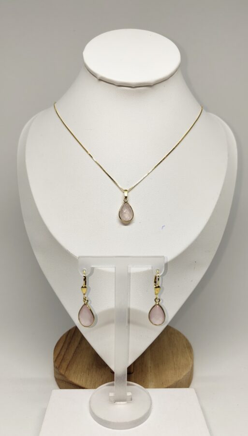 aadi rosenquarz-gold set